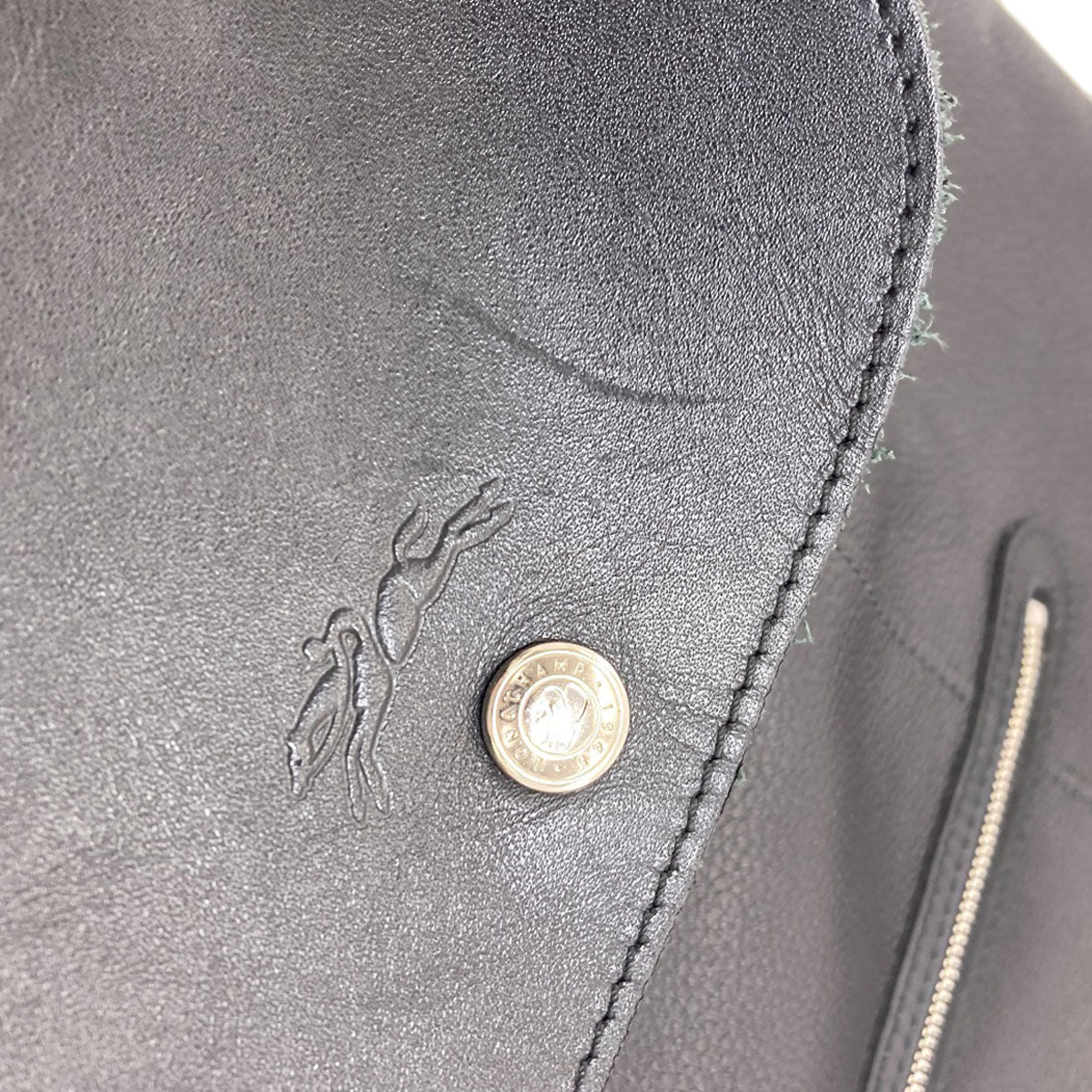 Longchamp ロンシャン ロゴ リュック・デイパック レザー レディース 中古