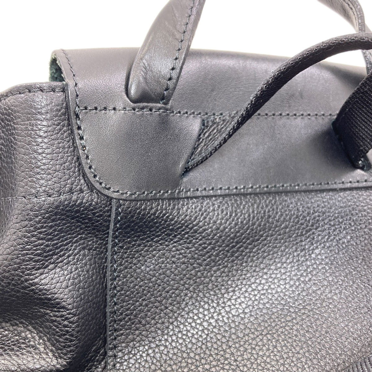 Longchamp ロンシャン ロゴ リュック・デイパック レザー レディース 中古