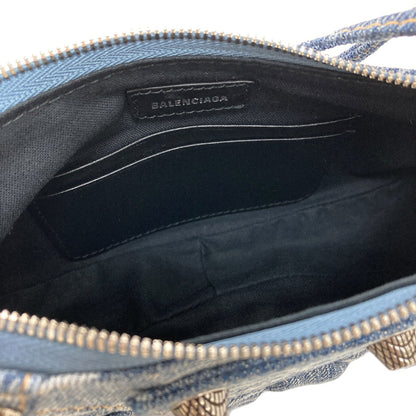 BALENCIAGA バレンシアガ 695814 ル・カゴール 2WAY ハンドバッグ デニム レディース 中古