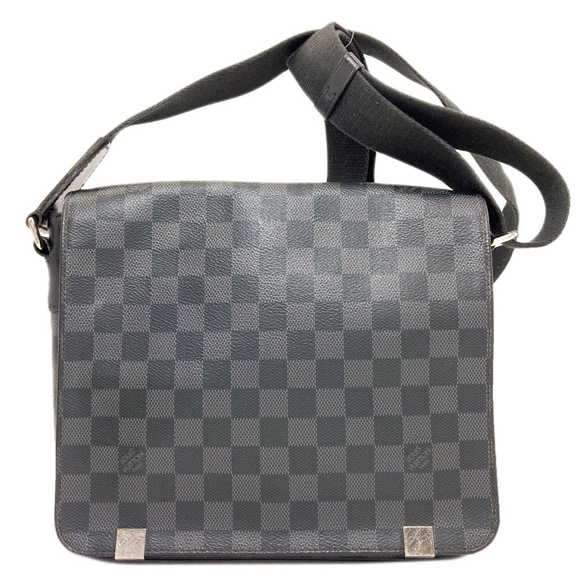 LOUIS VUITTON ルイヴィトン N41028 ディストリクトPM ショルダーバッグ ダミエキャンバス メンズ 中古