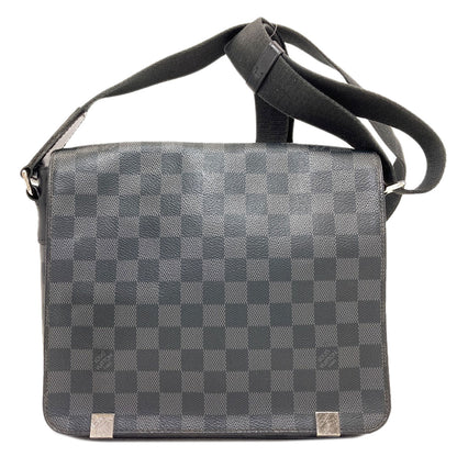 LOUIS VUITTON ルイヴィトン N41028 ディストリクトPM ショルダーバッグ ダミエキャンバス メンズ 中古
