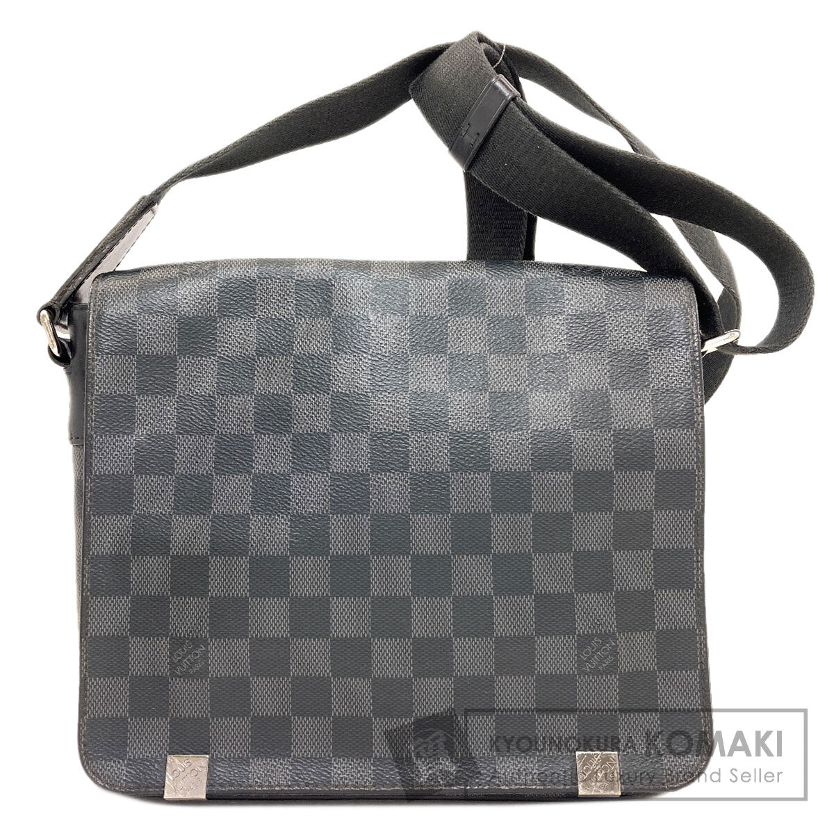 LOUIS VUITTON ルイヴィトン N41028 ディストリクトPM ショルダーバッグ ダミエキャンバス メンズ 中古
