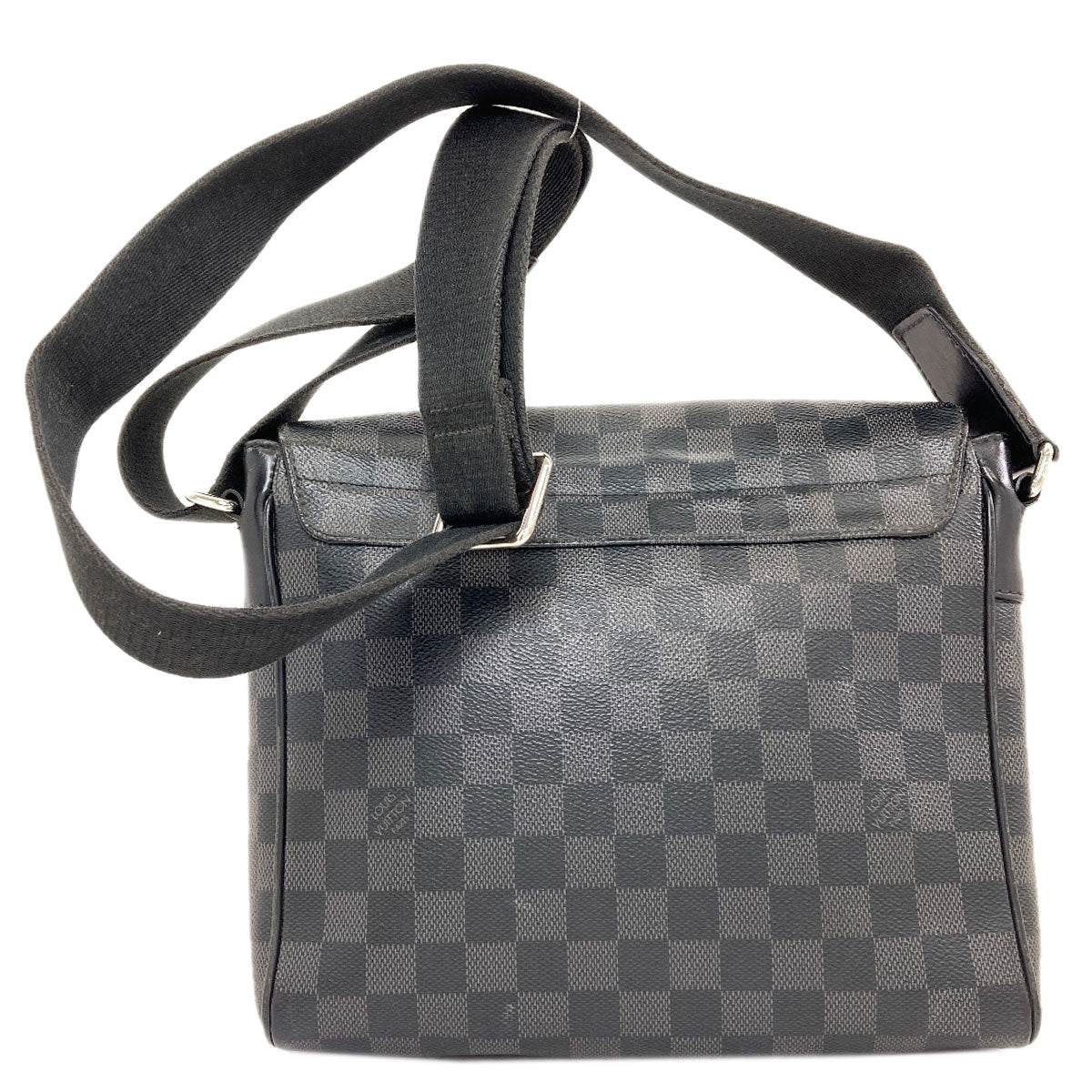 LOUIS VUITTON ルイヴィトン N41028 ディストリクトPM ショルダーバッグ ダミエキャンバス メンズ 中古