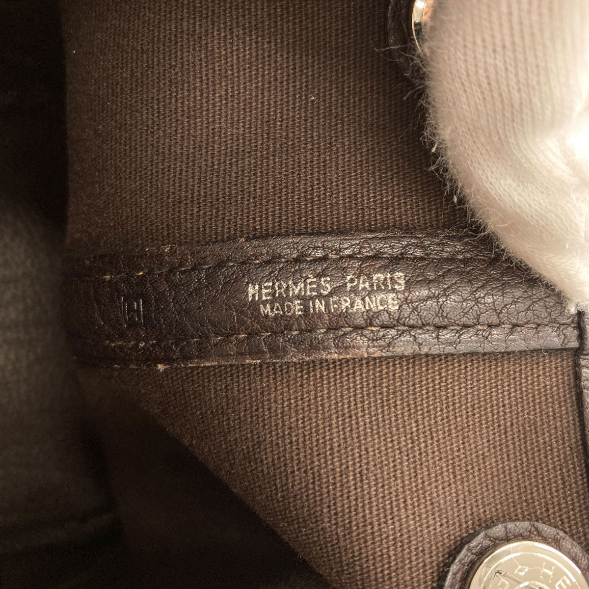エルメス ガーデンパーティTPM シルバー金具 トートバッグ 中古 商品画像7