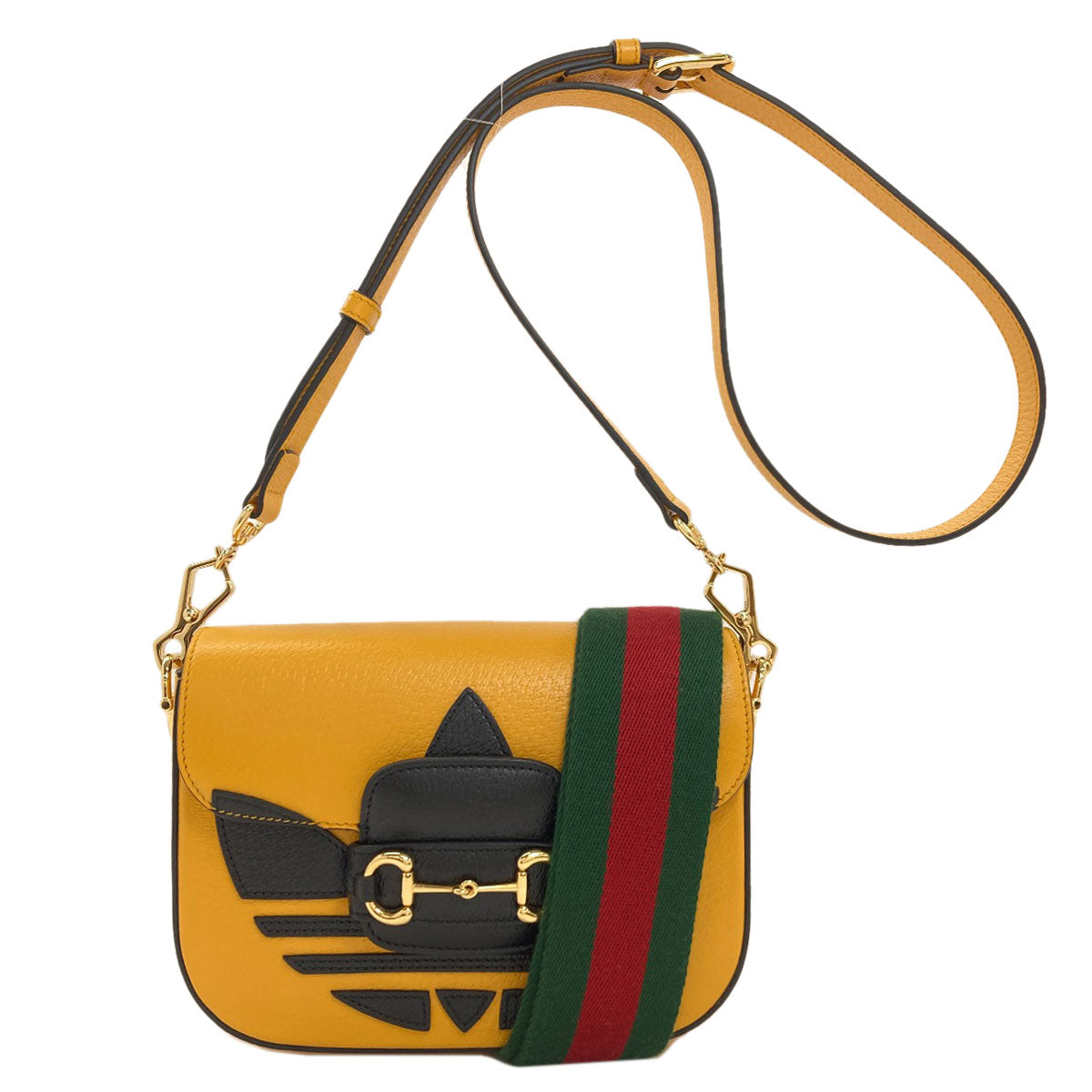 GUCCI グッチ 658574 ホースビット 1955 アディダスコラボ ショルダーバッグ カーフ レディース 中古