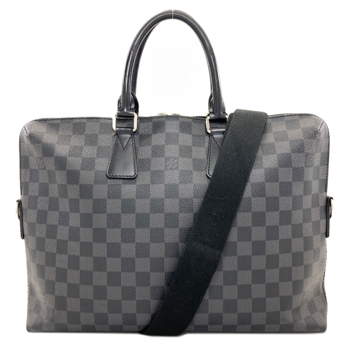 LOUIS VUITTON ルイヴィトン N48224 ポルトドキュマン・ジュール ビジネスバッグ ダミエキャンバス メンズ 中古