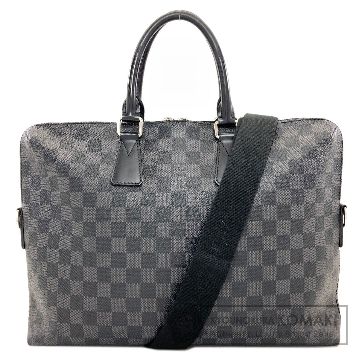 LOUIS VUITTON ルイヴィトン N48224 ポルトドキュマン・ジュール ビジネスバッグ ダミエキャンバス メンズ 中古