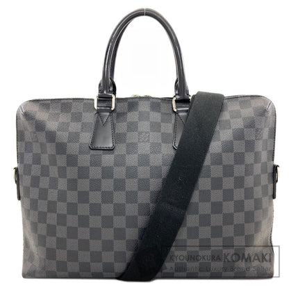 LOUIS VUITTON ルイヴィトン N48224 ポルトドキュマン・ジュール ビジネスバッグ ダミエキャンバス メンズ 中古