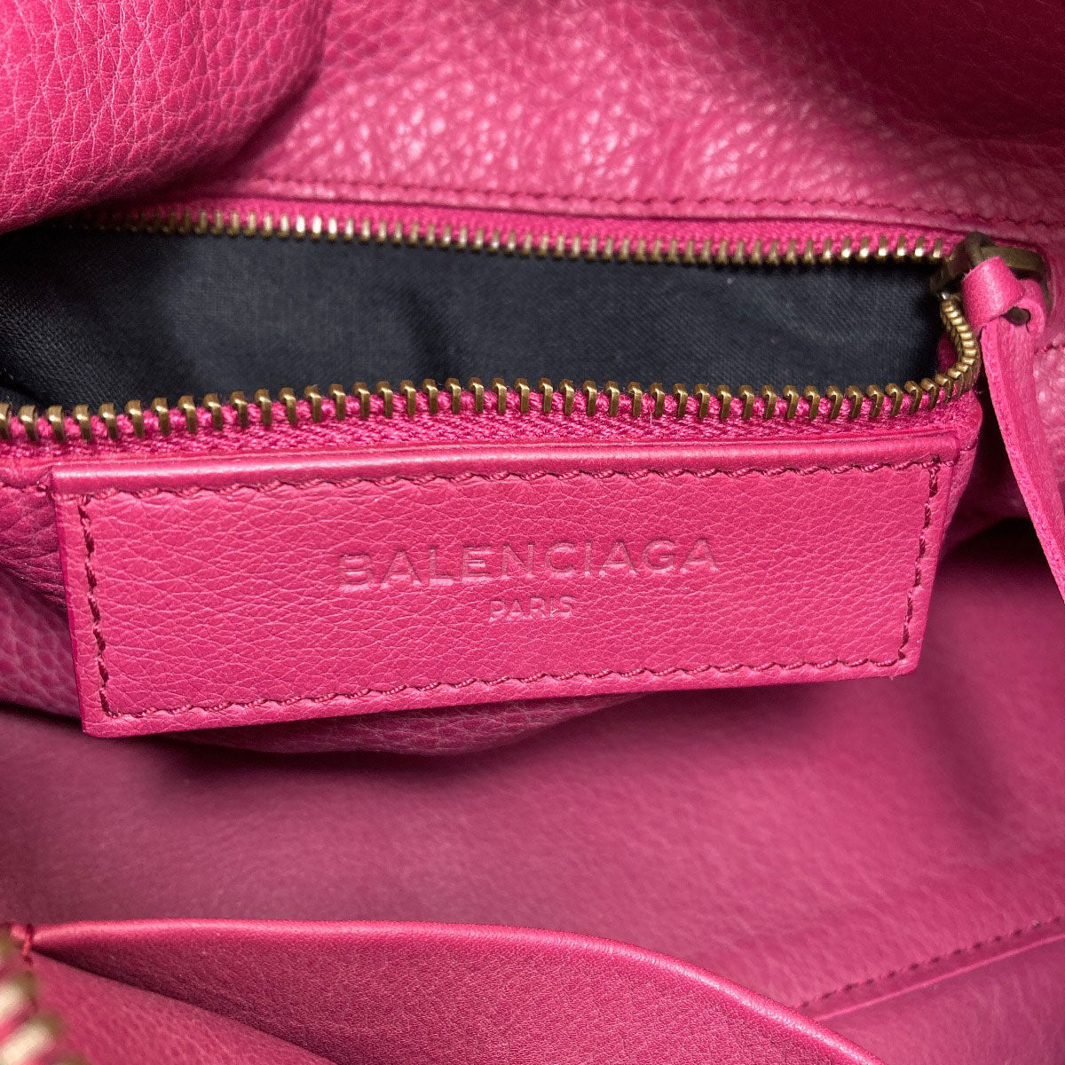 BALENCIAGA バレンシアガ 443516 ブラックアウト シティ 2WAY ハンドバッグ カーフ レディース 中古