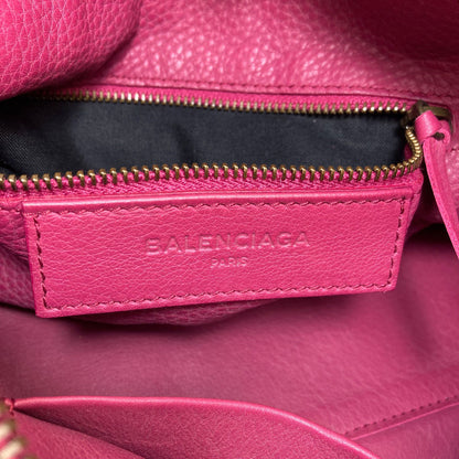 BALENCIAGA バレンシアガ 443516 ブラックアウト シティ 2WAY ハンドバッグ カーフ レディース 中古