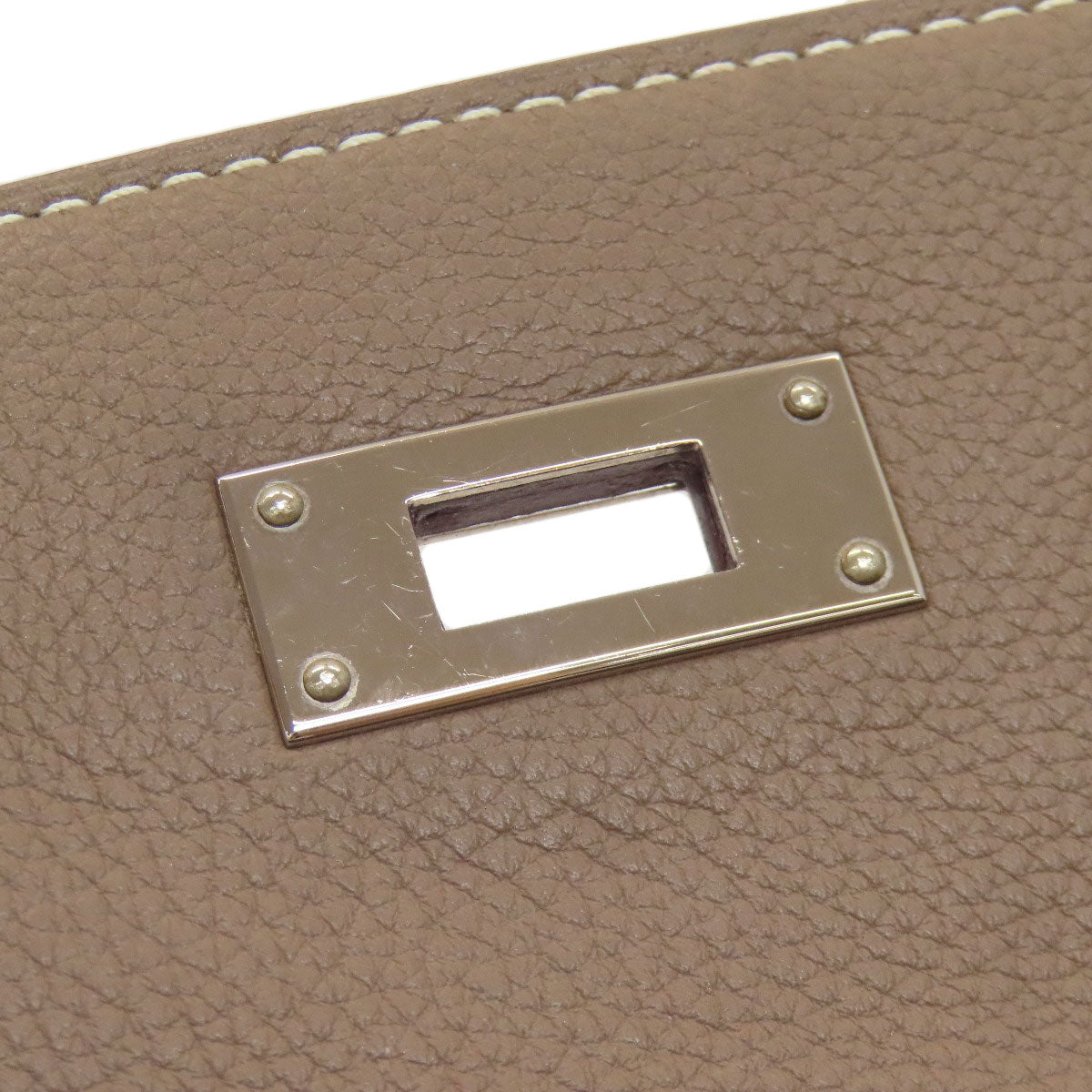 エルメス ケリー28 内縫い エトープ シルバー金具 ハンドバッグ 中古 商品画像13