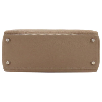 エルメス ケリー28 内縫い エトープ シルバー金具 ハンドバッグ 中古 商品画像5