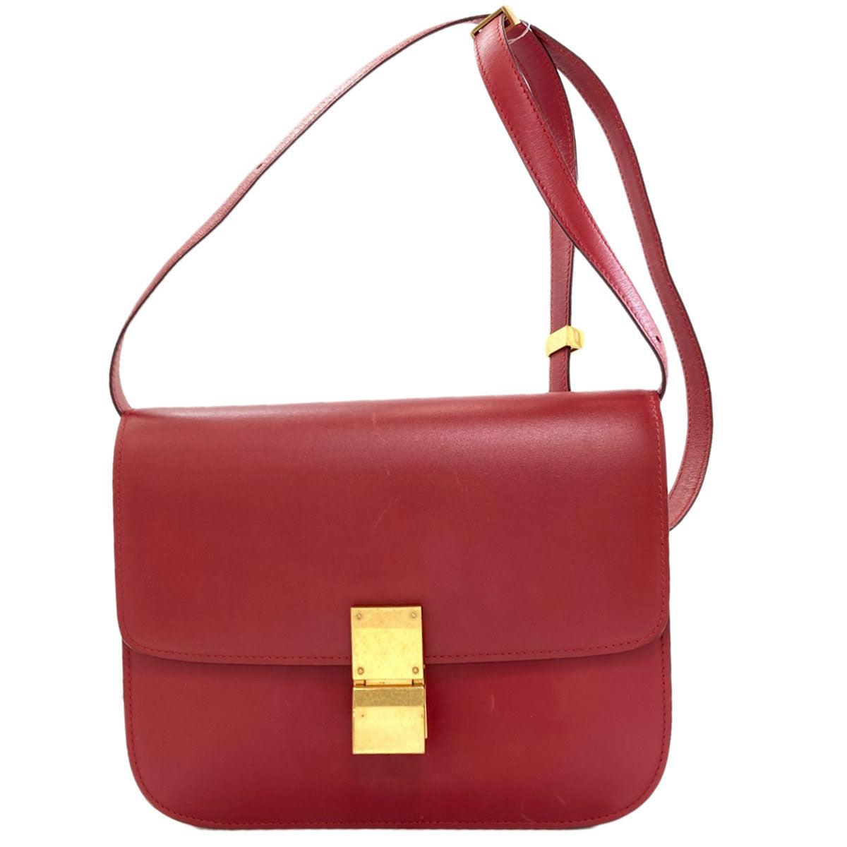CELINE セリーヌ クラシックボックス ショルダーバッグ カーフ レディース 中古