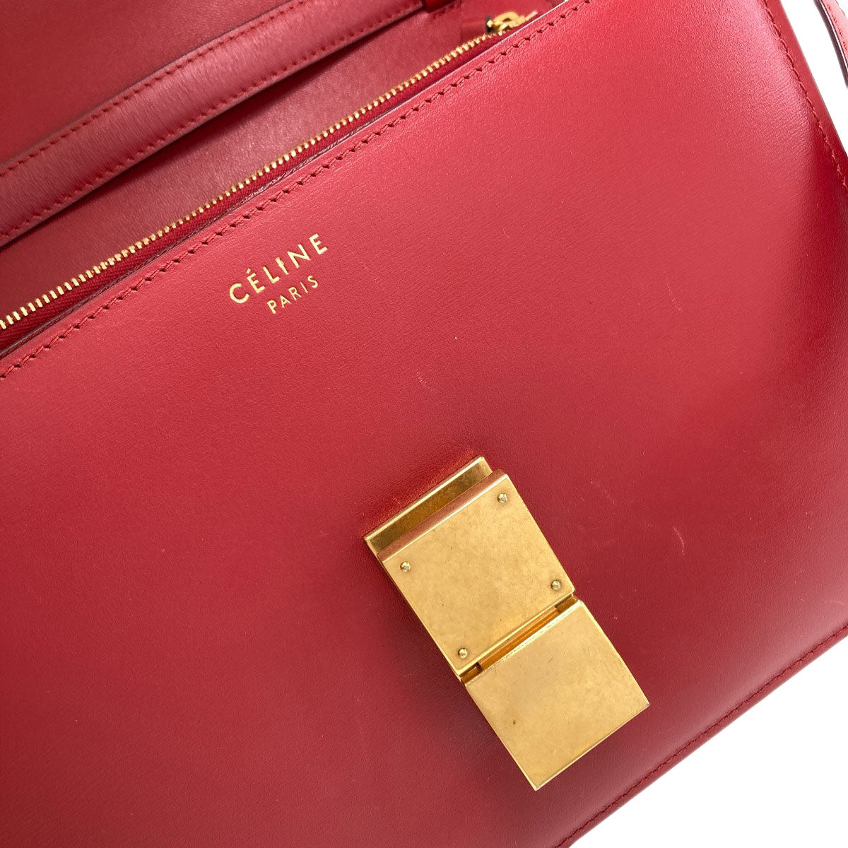 CELINE セリーヌ クラシックボックス ショルダーバッグ カーフ レディース 中古