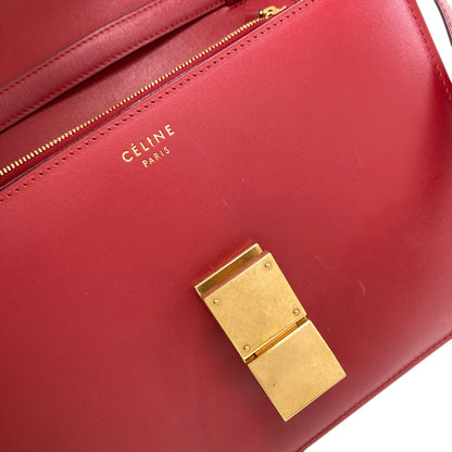 CELINE セリーヌ クラシックボックス ショルダーバッグ カーフ レディース 中古