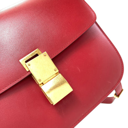 CELINE セリーヌ クラシックボックス ショルダーバッグ カーフ レディース 中古