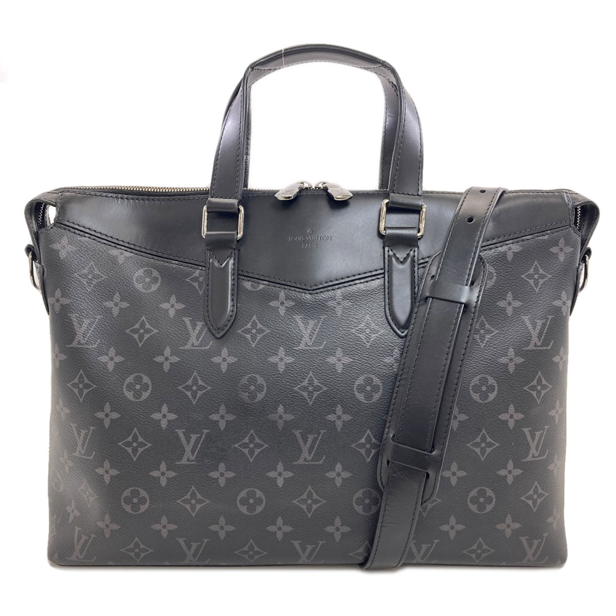 LOUIS VUITTON ルイヴィトン M40566 エクスプローラー ビジネスバッグ モノグラムエクリプス メンズ 中古