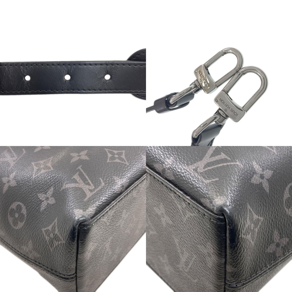 LOUIS VUITTON ルイヴィトン M40566 エクスプローラー ビジネスバッグ モノグラムエクリプス メンズ 中古