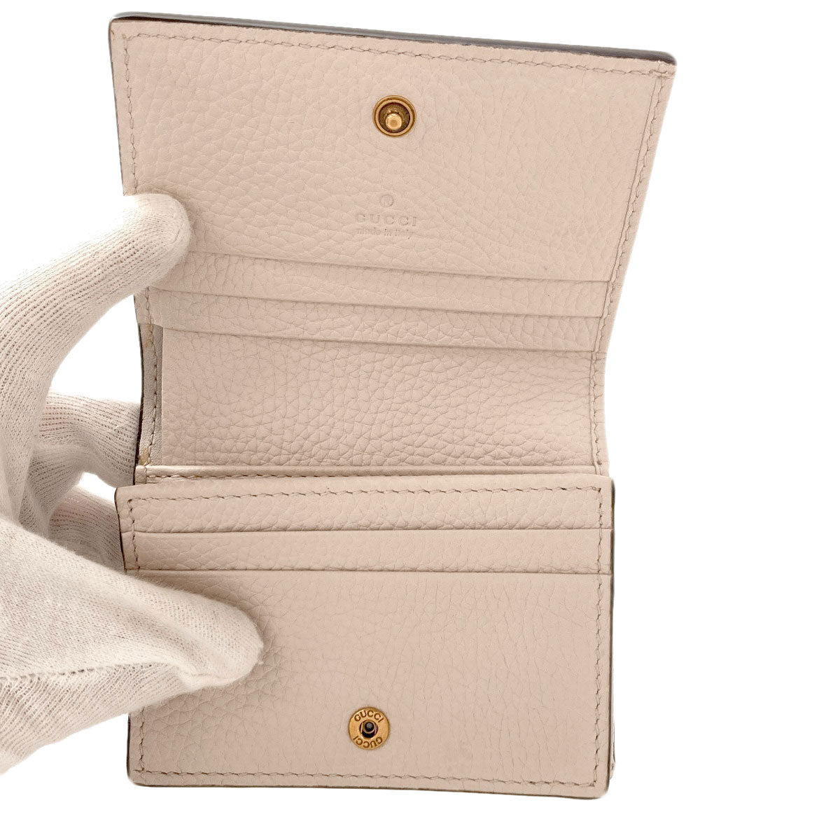 GUCCI グッチ 746059 インターロッキングG 二つ折り財布（小銭入れあり） レザー レディース 中古