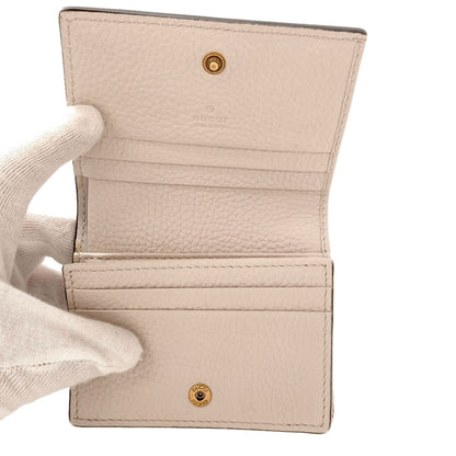 GUCCI グッチ 746059 インターロッキングG 二つ折り財布（小銭入れあり） レザー レディース 中古
