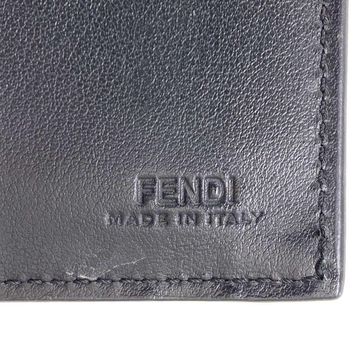 FENDI フェンディ ロゴ 二つ折り財布（小銭入れあり） レザー レディース 中古