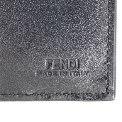 FENDI フェンディ ロゴ 二つ折り財布（小銭入れあり） レザー レディース 中古