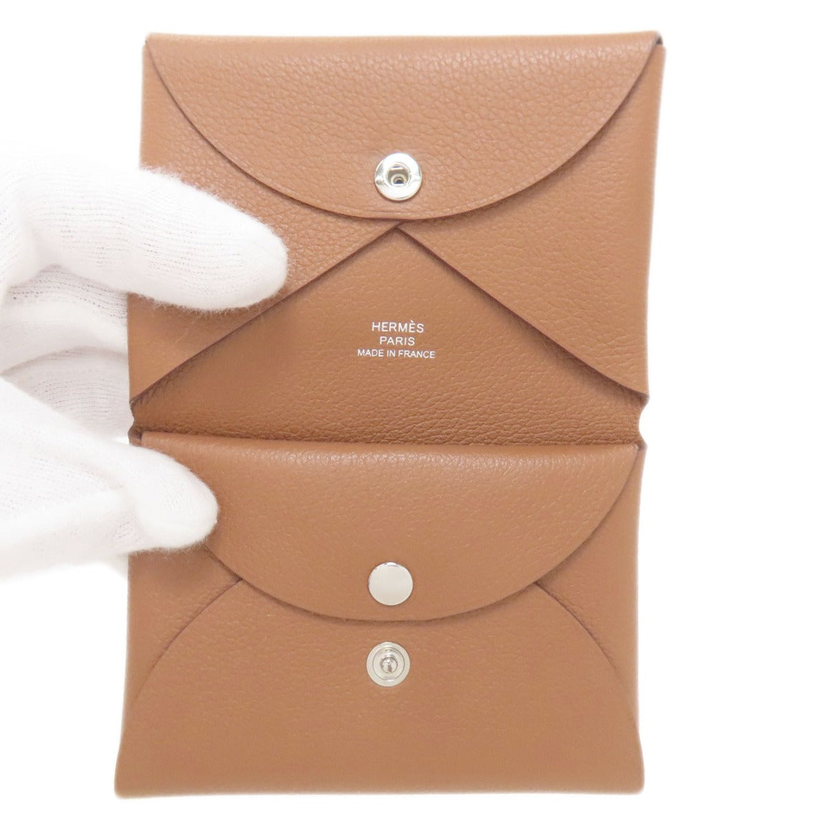 エルメス カルヴィ デュオ シルバー金具 カードケース 中古 商品画像5