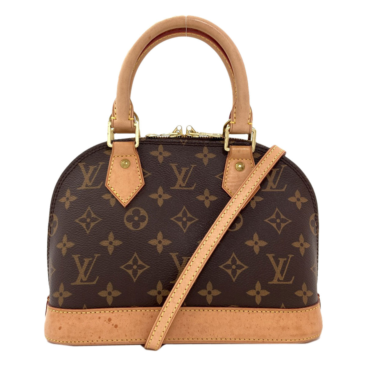 LOUIS VUITTON ルイヴィトン M53152 アルマBB ハンドバッグ モノグラムキャンバス レディース 中古