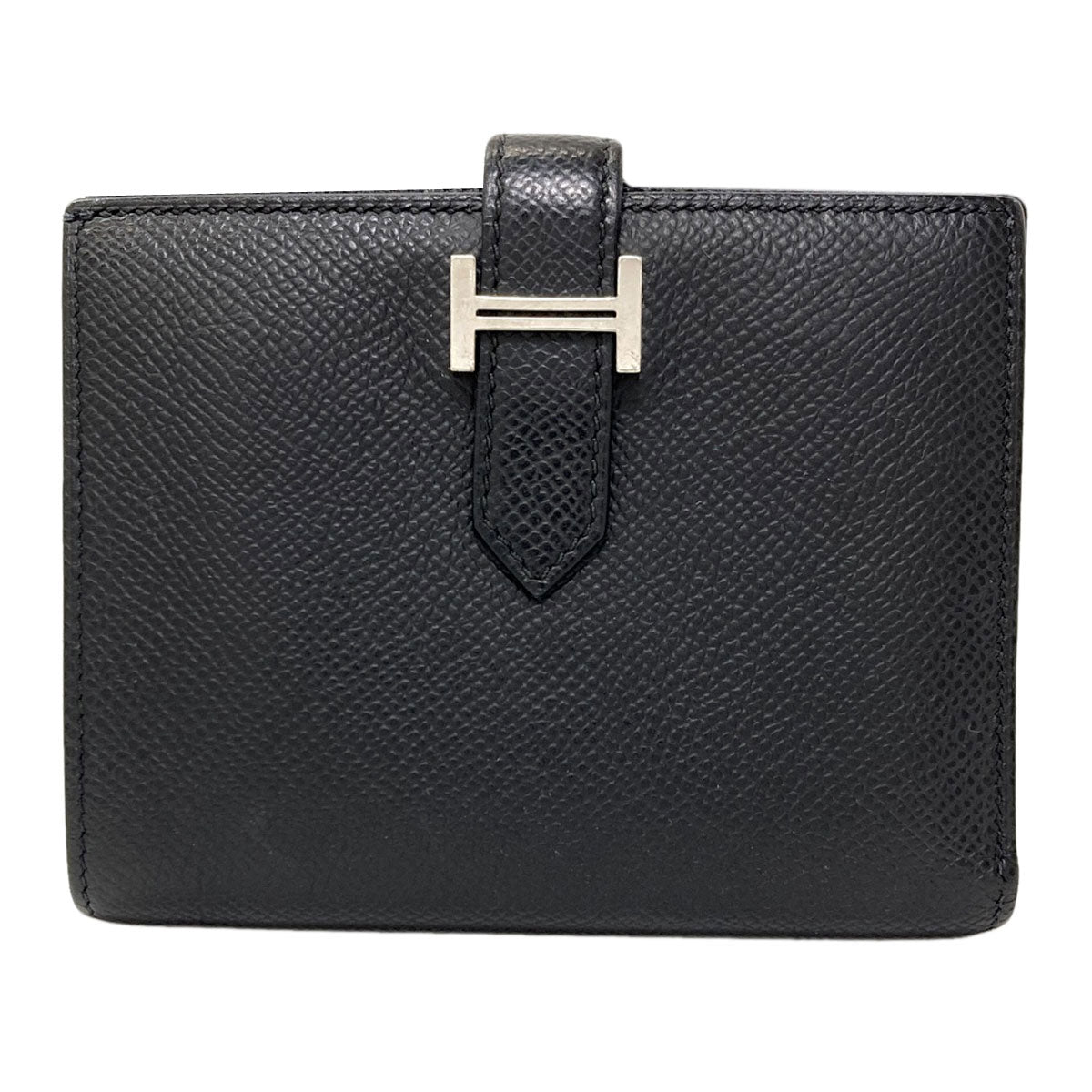 HERMES エルメス ベアンコンパクト シルバー金具 二つ折り財布（小銭入れあり） エプソン レディース 中古