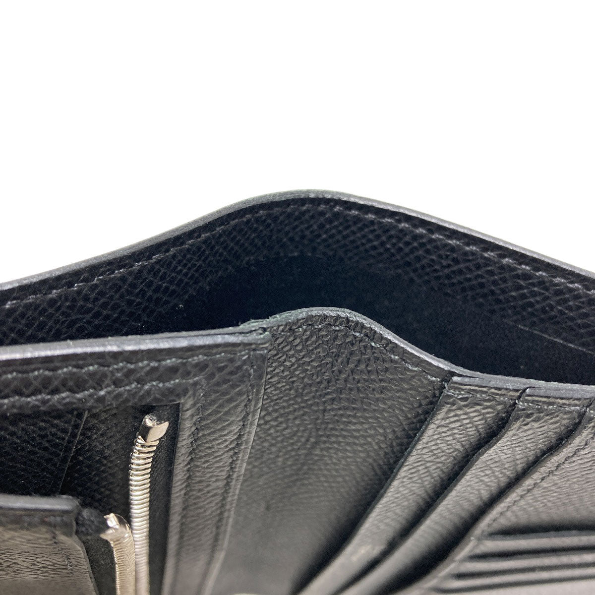 HERMES エルメス ベアンコンパクト シルバー金具 二つ折り財布（小銭入れあり） エプソン レディース 中古