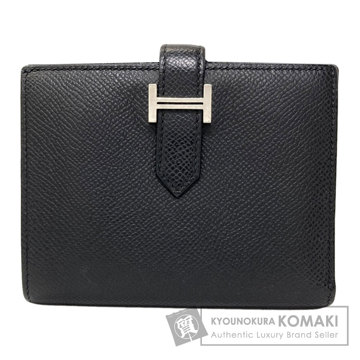 HERMES エルメス ベアンコンパクト シルバー金具 二つ折り財布（小銭入れあり） エプソン レディース 中古