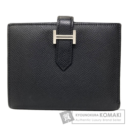 HERMES エルメス ベアンコンパクト シルバー金具 二つ折り財布（小銭入れあり） エプソン レディース 中古