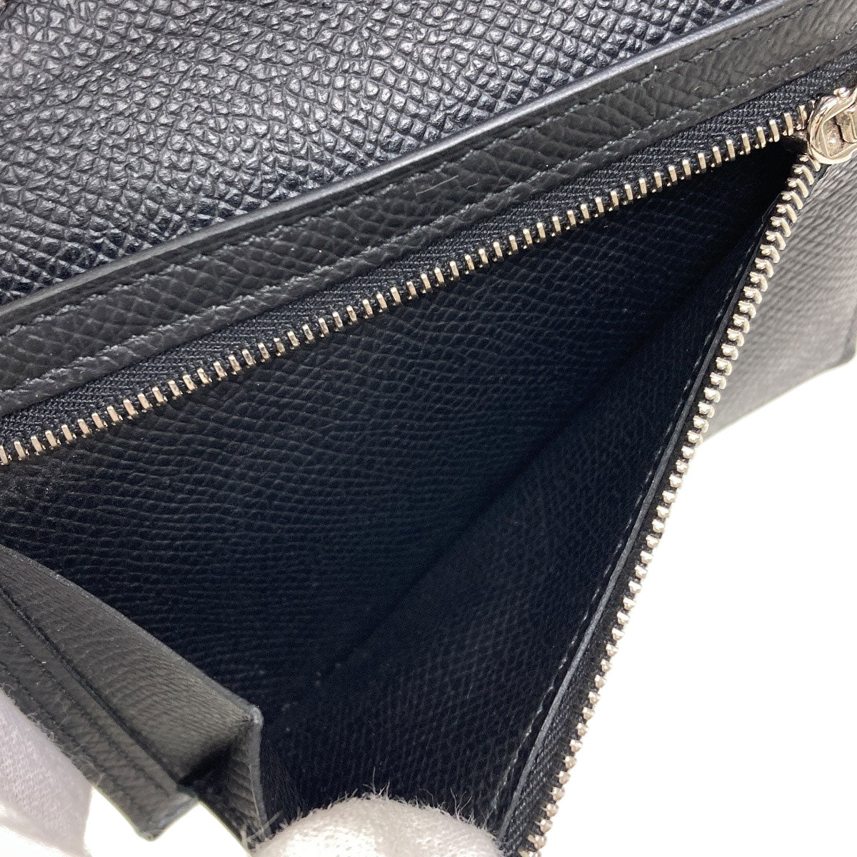 HERMES エルメス ベアンコンパクト シルバー金具 二つ折り財布（小銭入れあり） エプソン レディース 中古