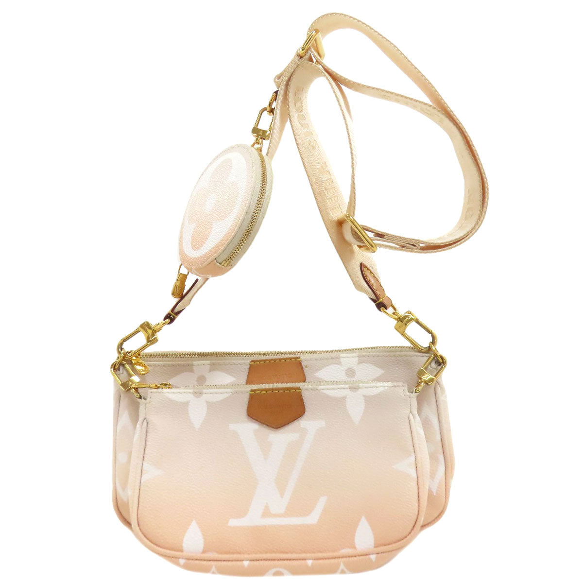 LOUIS VUITTON ルイヴィトン M57634 ミュルティ・ポシェット・アクセソワール ショルダーバッグ モノグラムジャイアント レディース 中古