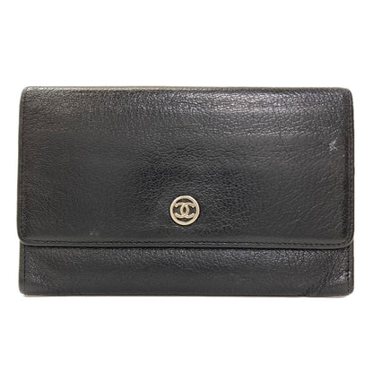 CHANEL シャネル ココマーク シルバー金具 長財布（小銭入れあり） カーフ レディース 中古
