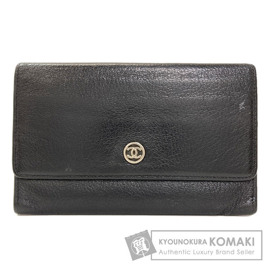 CHANEL シャネル ココマーク シルバー金具 長財布（小銭入れあり） カーフ レディース 中古