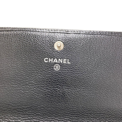 CHANEL シャネル ココマーク シルバー金具 長財布（小銭入れあり） カーフ レディース 中古