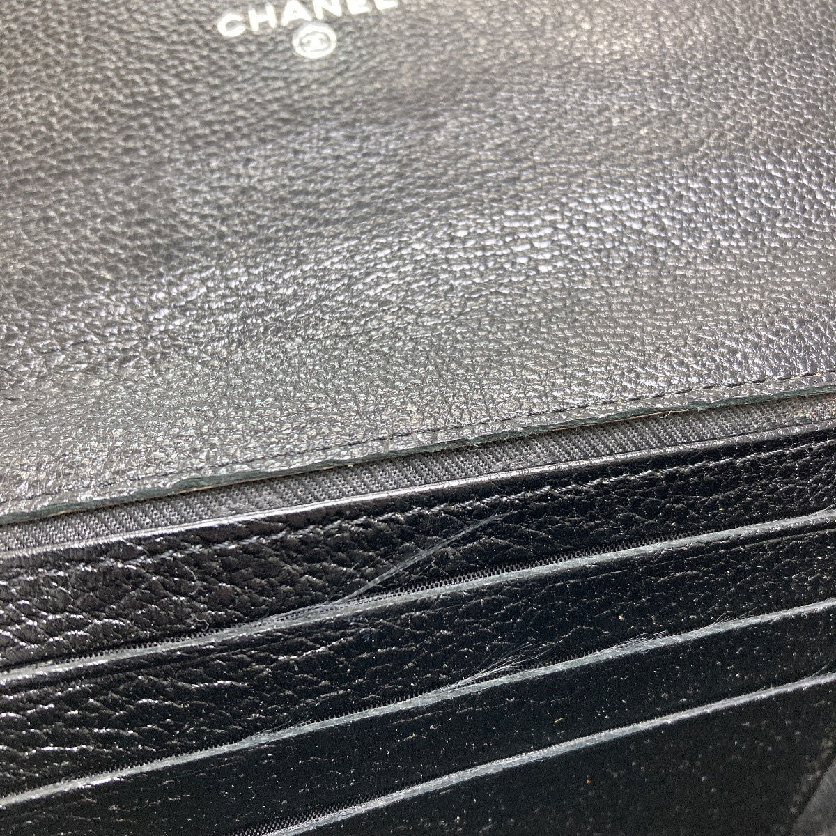 CHANEL シャネル ココマーク シルバー金具 長財布（小銭入れあり） カーフ レディース 中古
