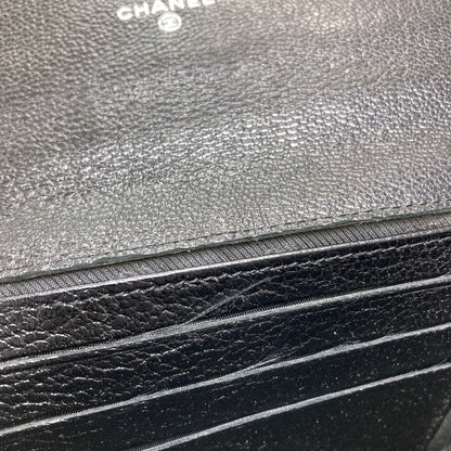 CHANEL シャネル ココマーク シルバー金具 長財布（小銭入れあり） カーフ レディース 中古