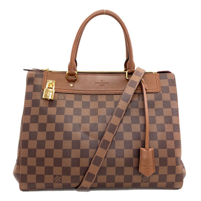 LOUIS VUITTON ルイヴィトン N41337 グリニッジ ハンドバッグ ダミエキャンバス レディース 中古