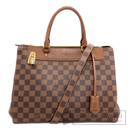 LOUIS VUITTON ルイヴィトン N41337 グリニッジ ハンドバッグ ダミエキャンバス レディース 中古