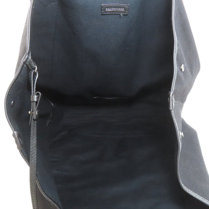 バレンシアガ 339936 ネイビーカバ M トートバッグ 中古 商品画像6