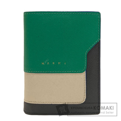 MARNI マルニ ロゴ 二つ折り財布（小銭入れあり） レザー レディース 中古