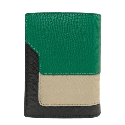MARNI マルニ ロゴ 二つ折り財布（小銭入れあり） レザー レディース 中古