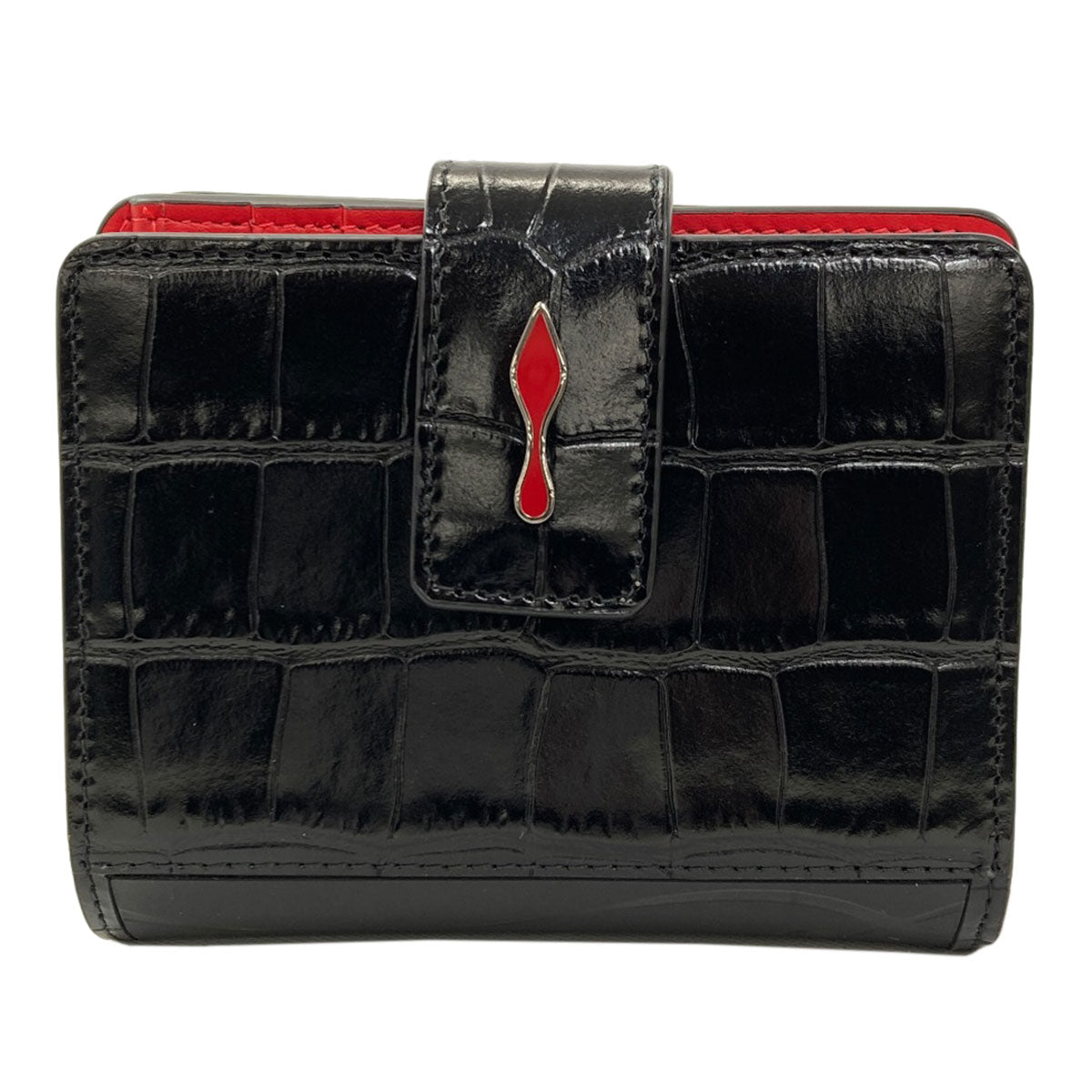 Christian Louboutin クリスチャンルブタン パロマ 二つ折り財布（小銭入れあり） レザー レディース 中古