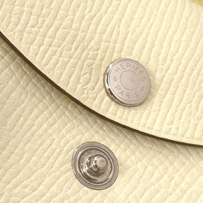 HERMES エルメス カルヴィ デュオ ヴェルソ ナタ ジョーヌプッサン シルバー金具 カードケース エプソン レディース 中古