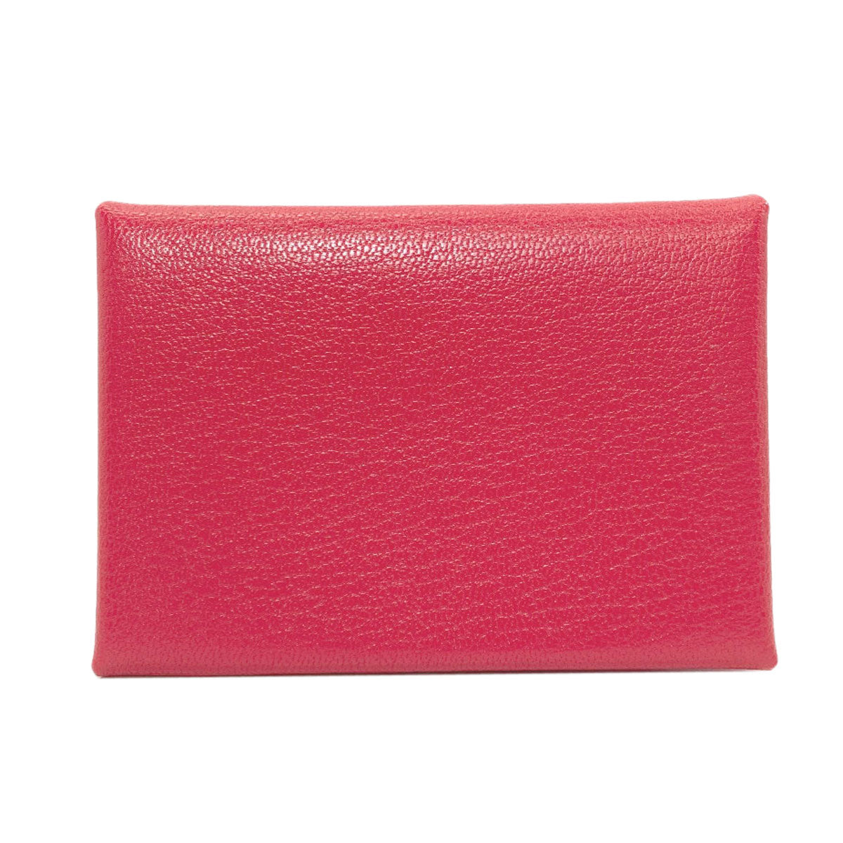 美品 Hermes エルメス カルヴィ ヴェルソ カードケース ピンク レッド エルメス カルヴィ デュオ ローズエクストリーム シルバー金具 カード