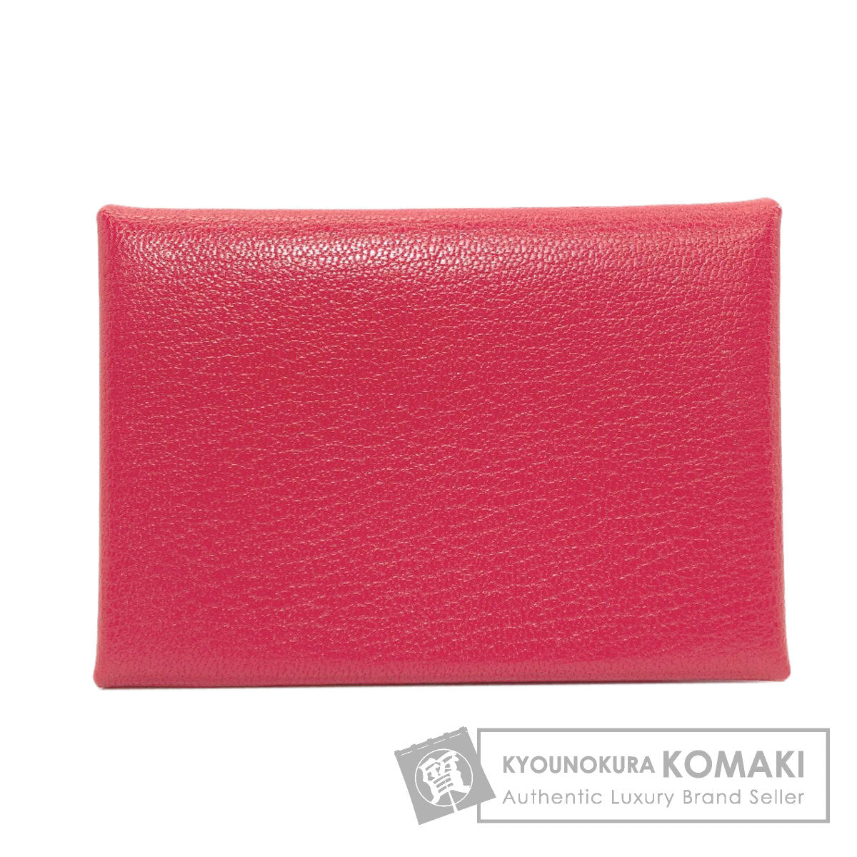 エルメス カルヴィ デュオ ローズエクストリーム シルバー金具 カードケース 中古 商品画像1