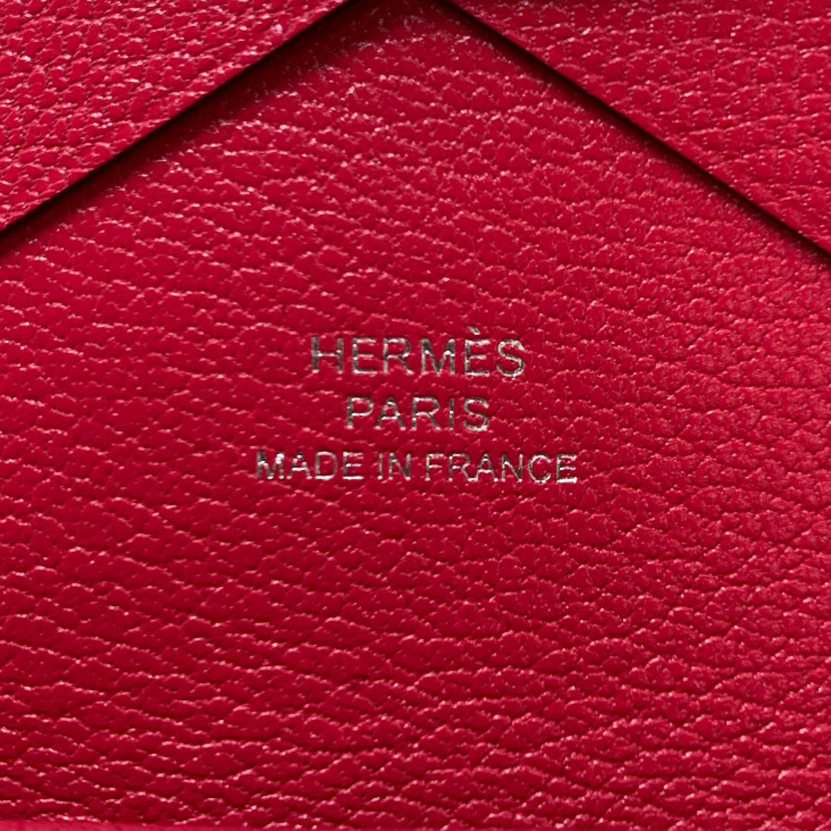 エルメス カルヴィ デュオ ローズエクストリーム シルバー金具 カードケース 中古 商品画像7