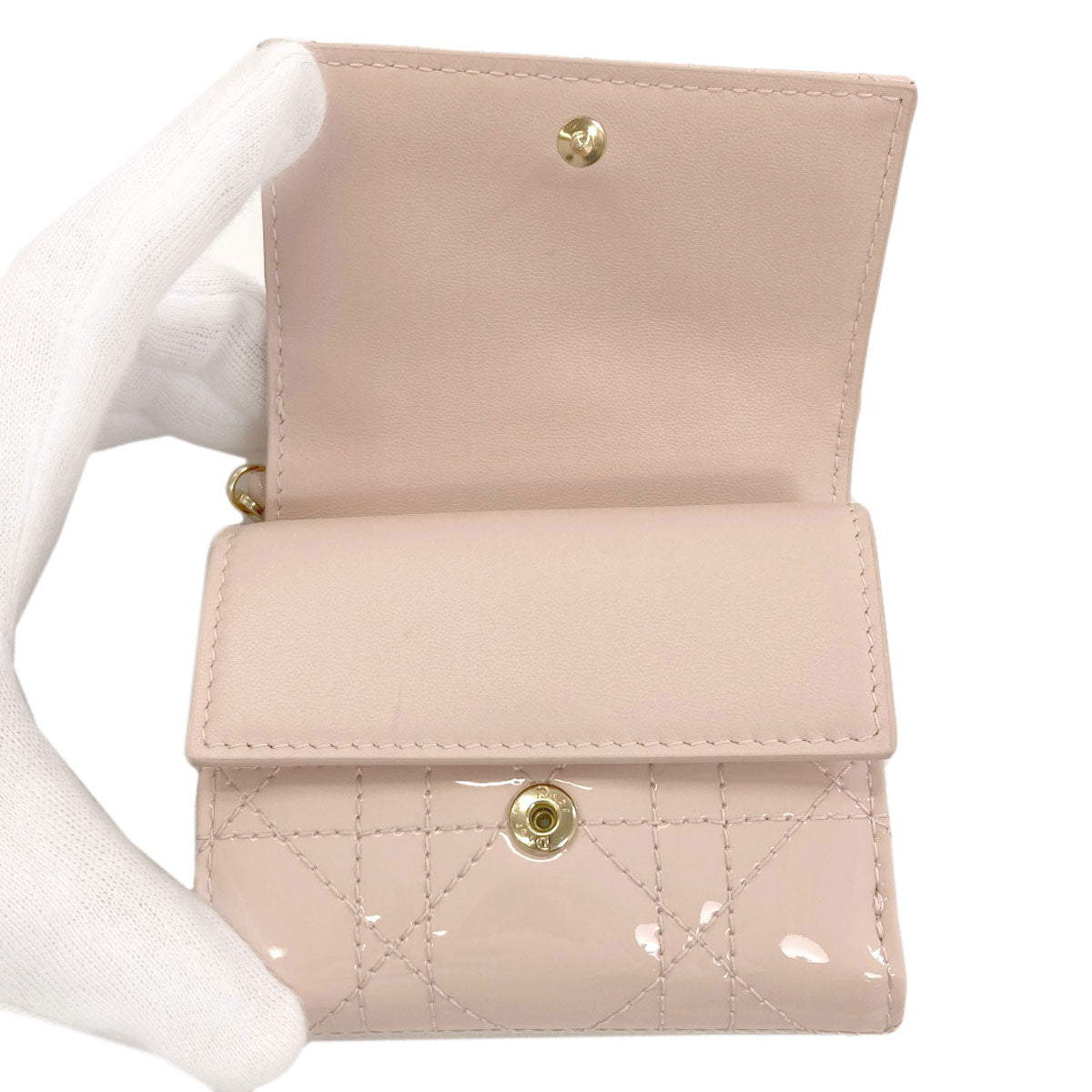 クリスチャンディオール レディディオール ロータス 二つ折り財布（小銭入れあり） 中古 商品画像5